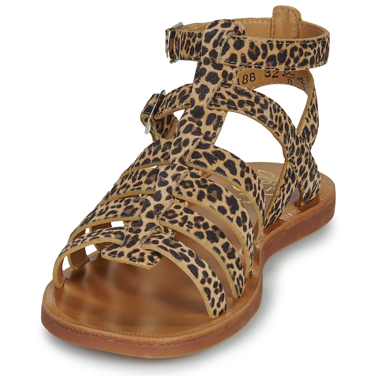 Girls' Sandals Pom d'Api Brown