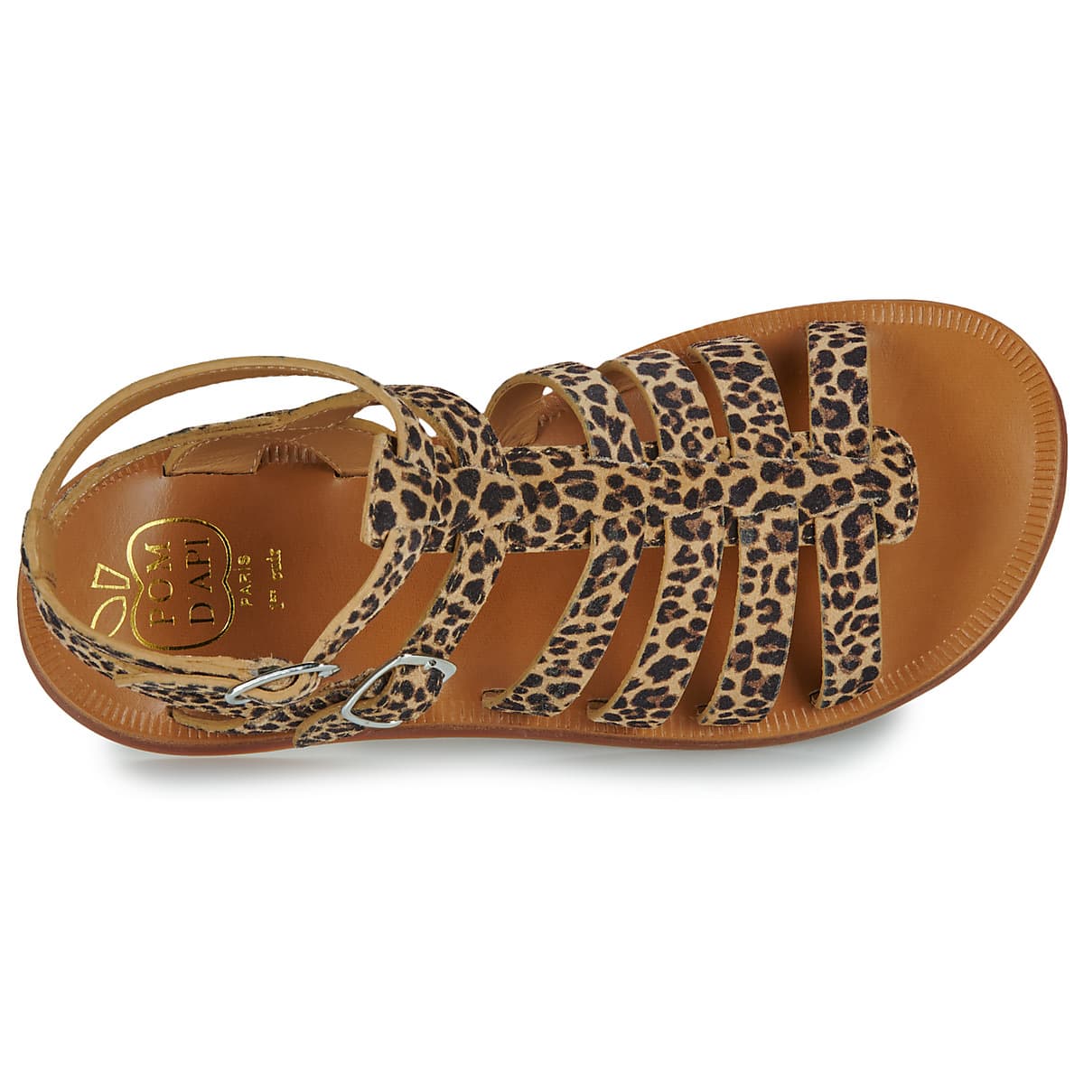 Girls' Sandals Pom d'Api Brown