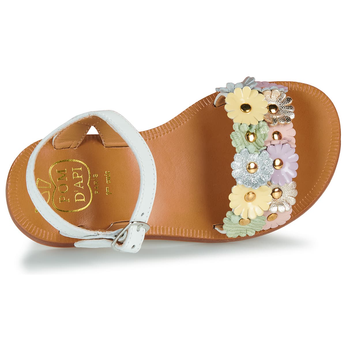 Girls' Sandals Pom d'Api White