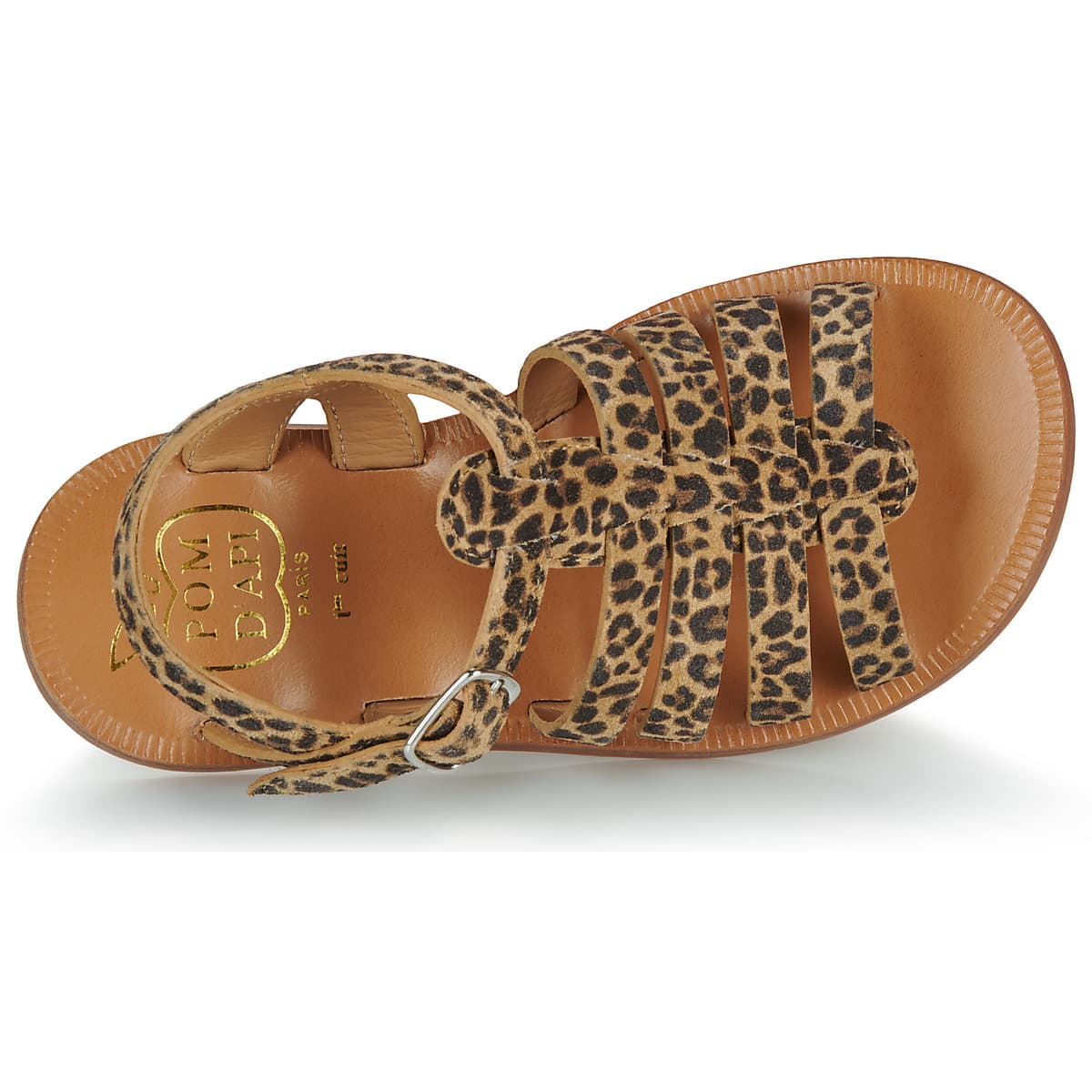 Girls' Sandals Pom d'Api Brown