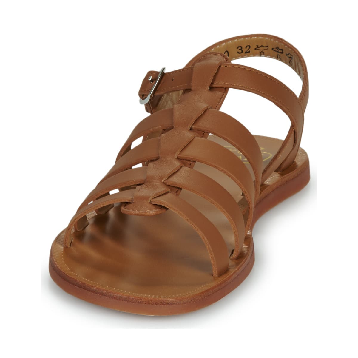 Girls' Sandals Pom d'Api Brown