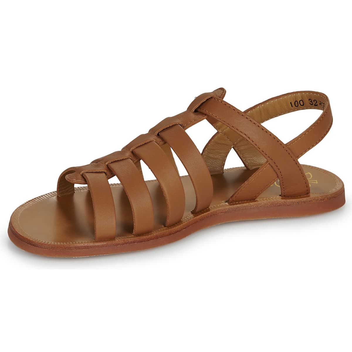 Girls' Sandals Pom d'Api Brown