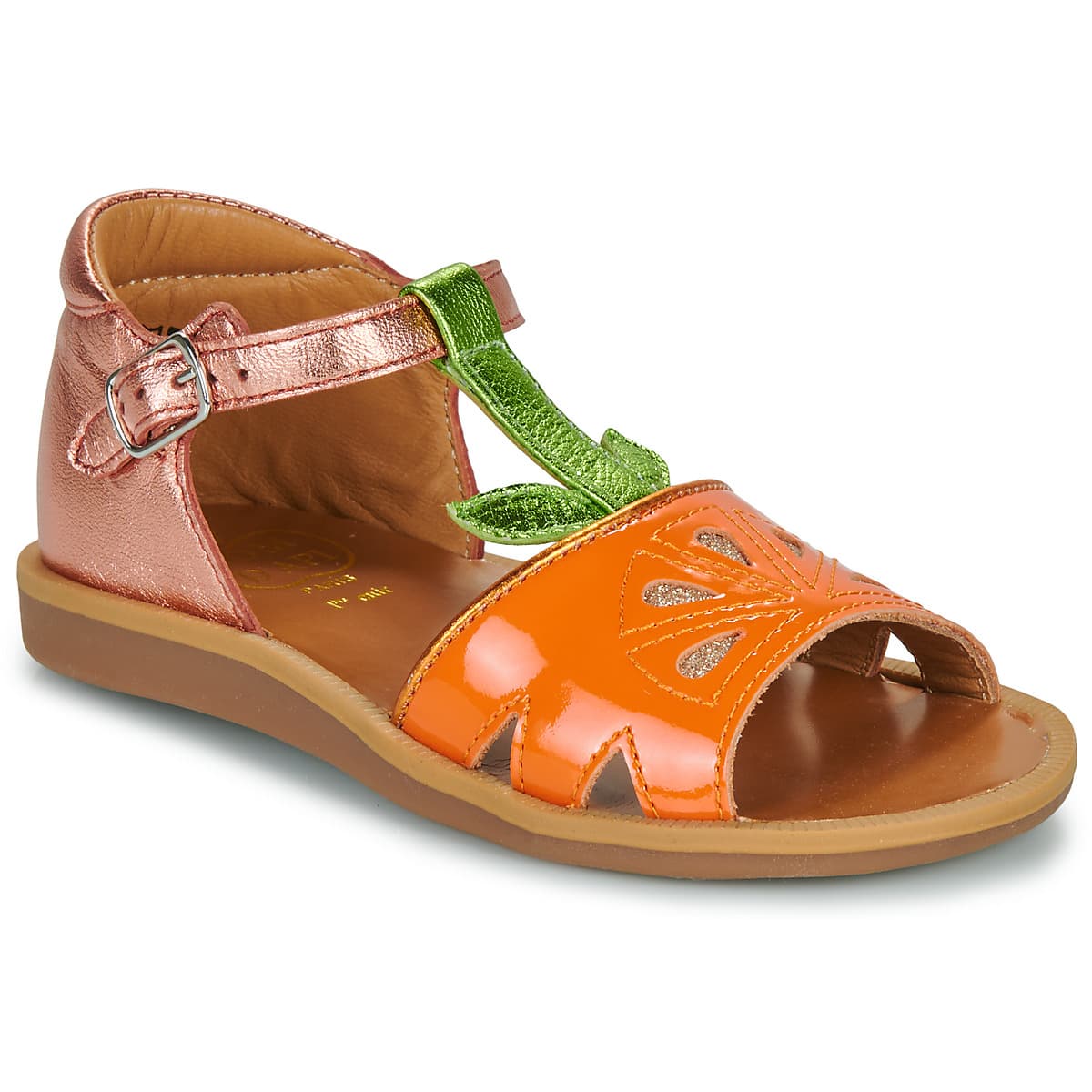 Σανδάλια χωρίς τακούνι Pom d'Api POPPY AGRUME