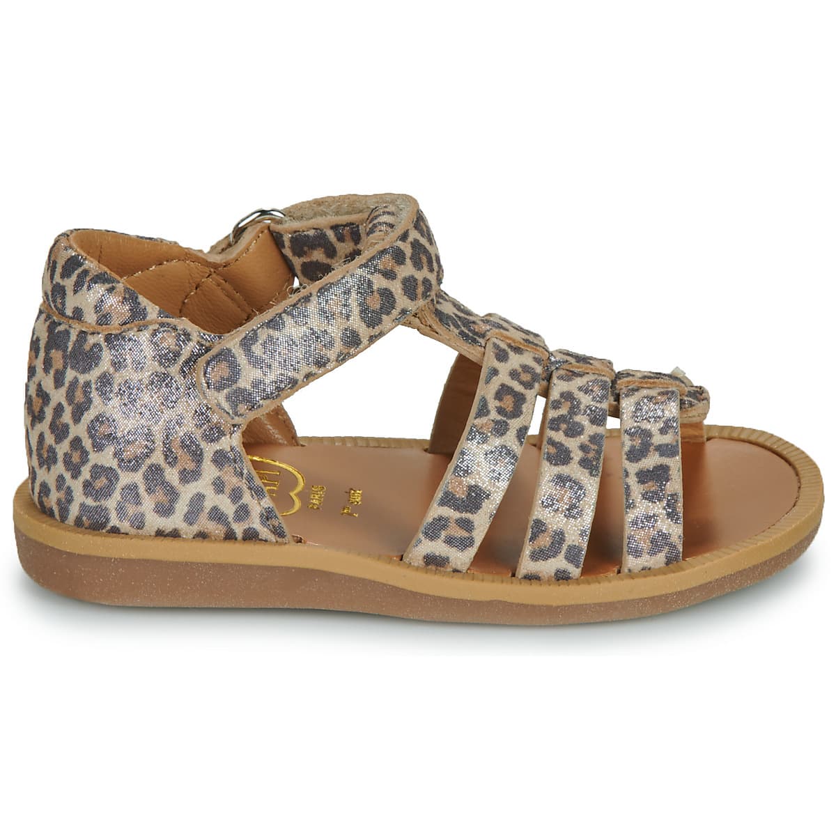Girls' Sandals Pom d'Api Brown