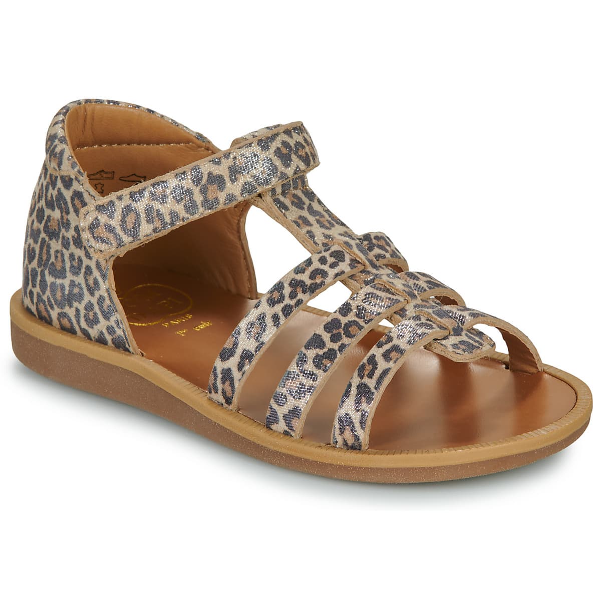 Girls' Sandals Pom d'Api Brown