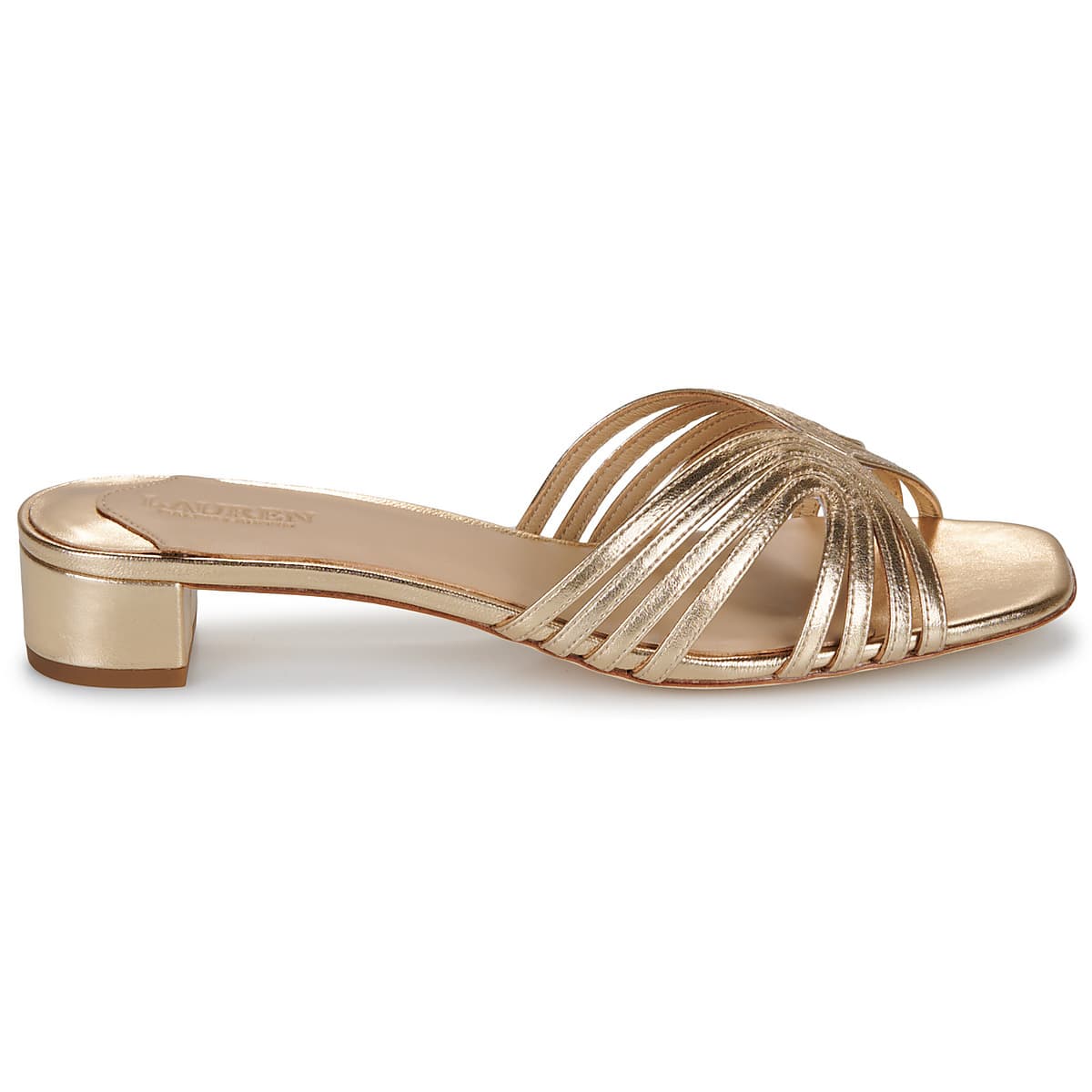 Women's Mules Lauren Ralph Lauren Gold