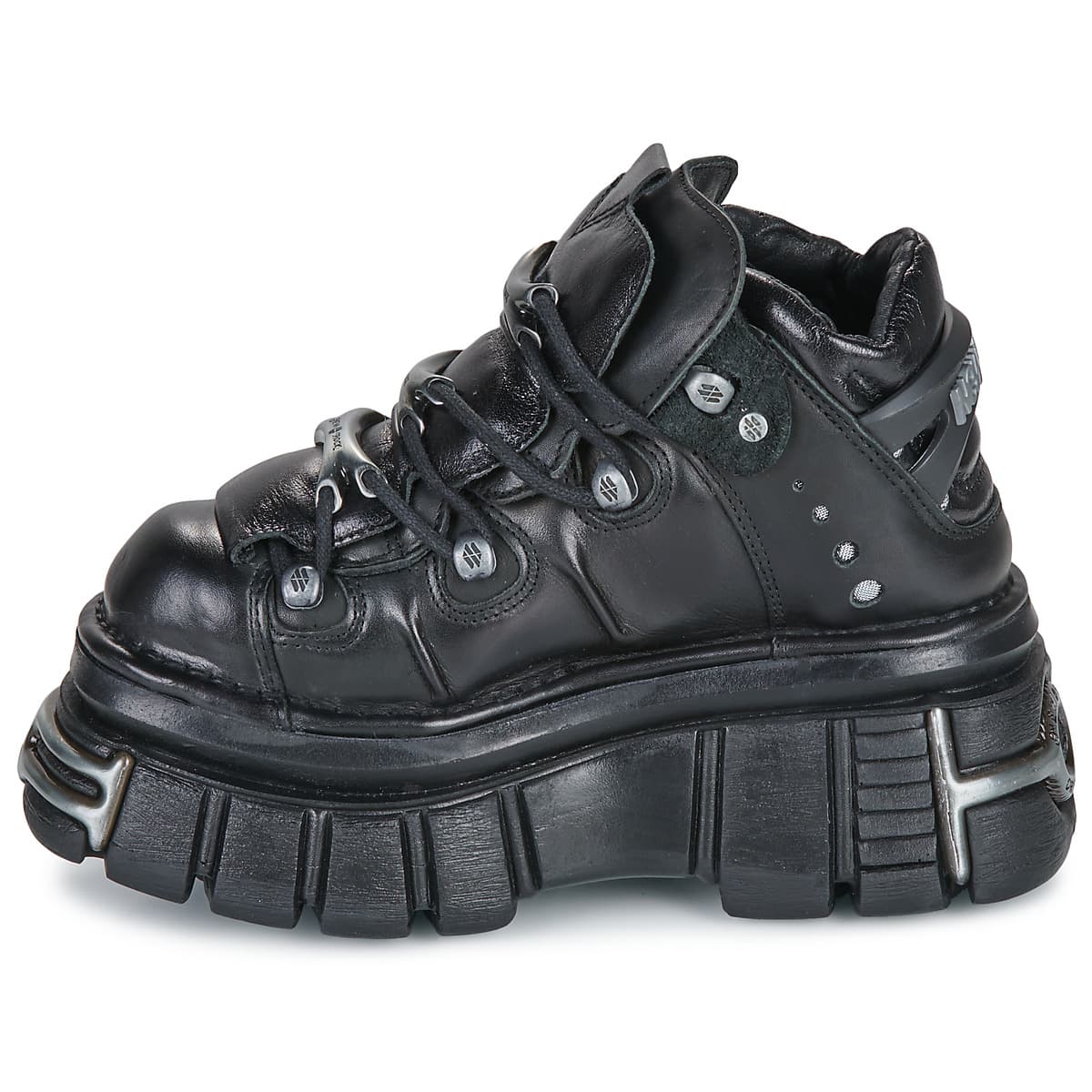 Women's Derby Shoes New Rock Black