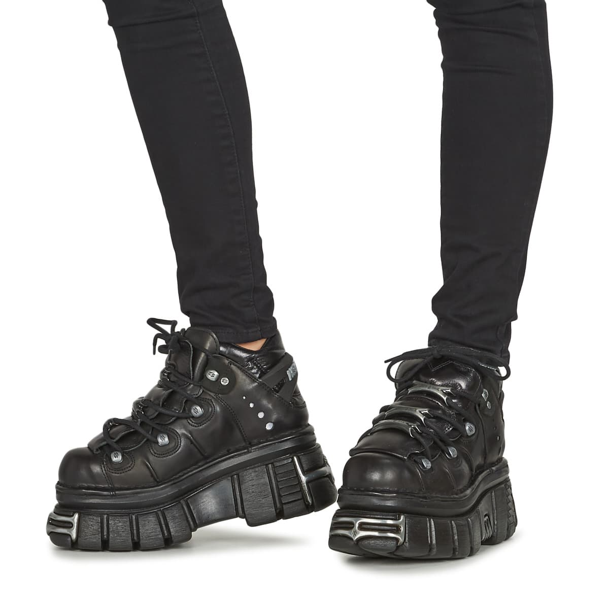 Women's Derby Shoes New Rock Black