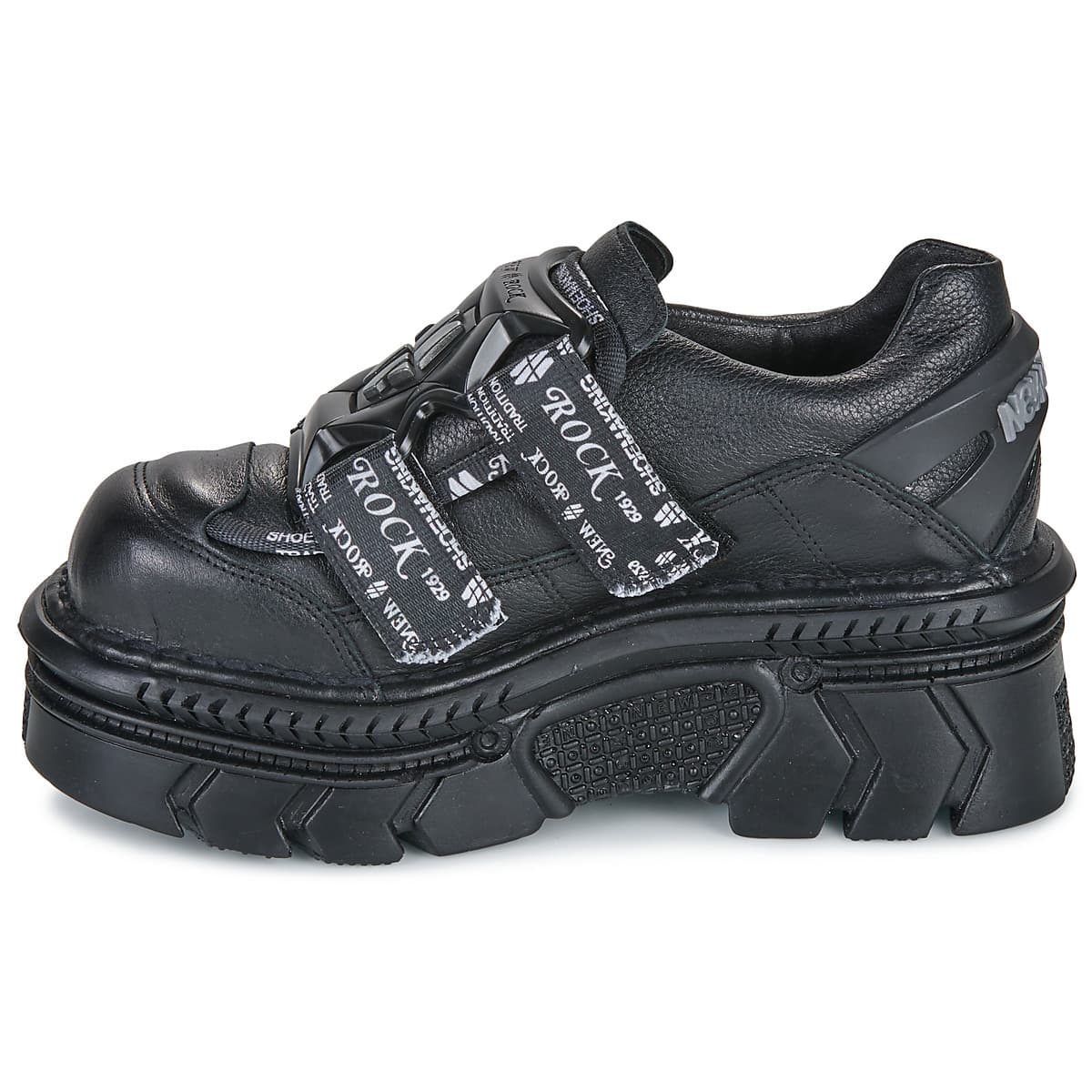 Women's Derby Shoes New Rock Black