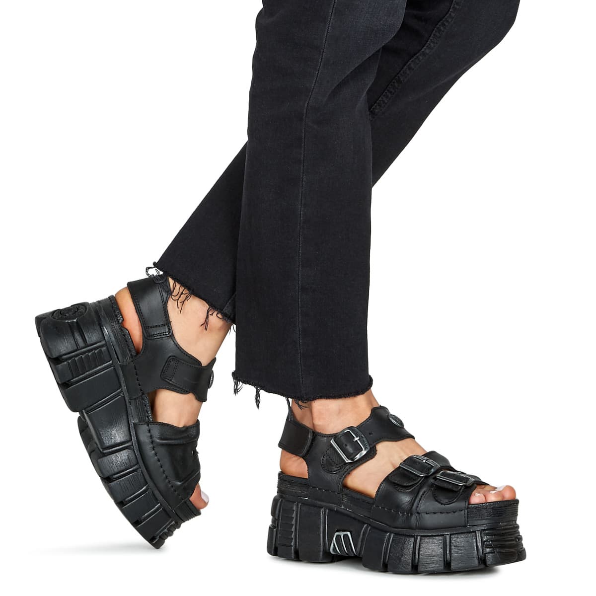 Women's Platforms New Rock Black