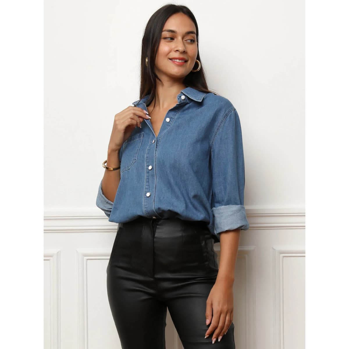 Women's Shirts La Modeuse Blue