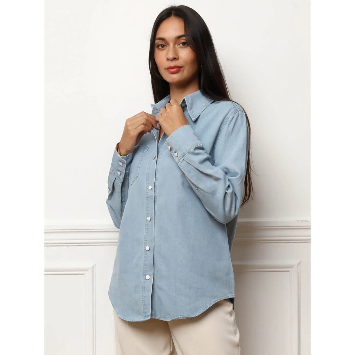 Women's Shirts La Modeuse Blue