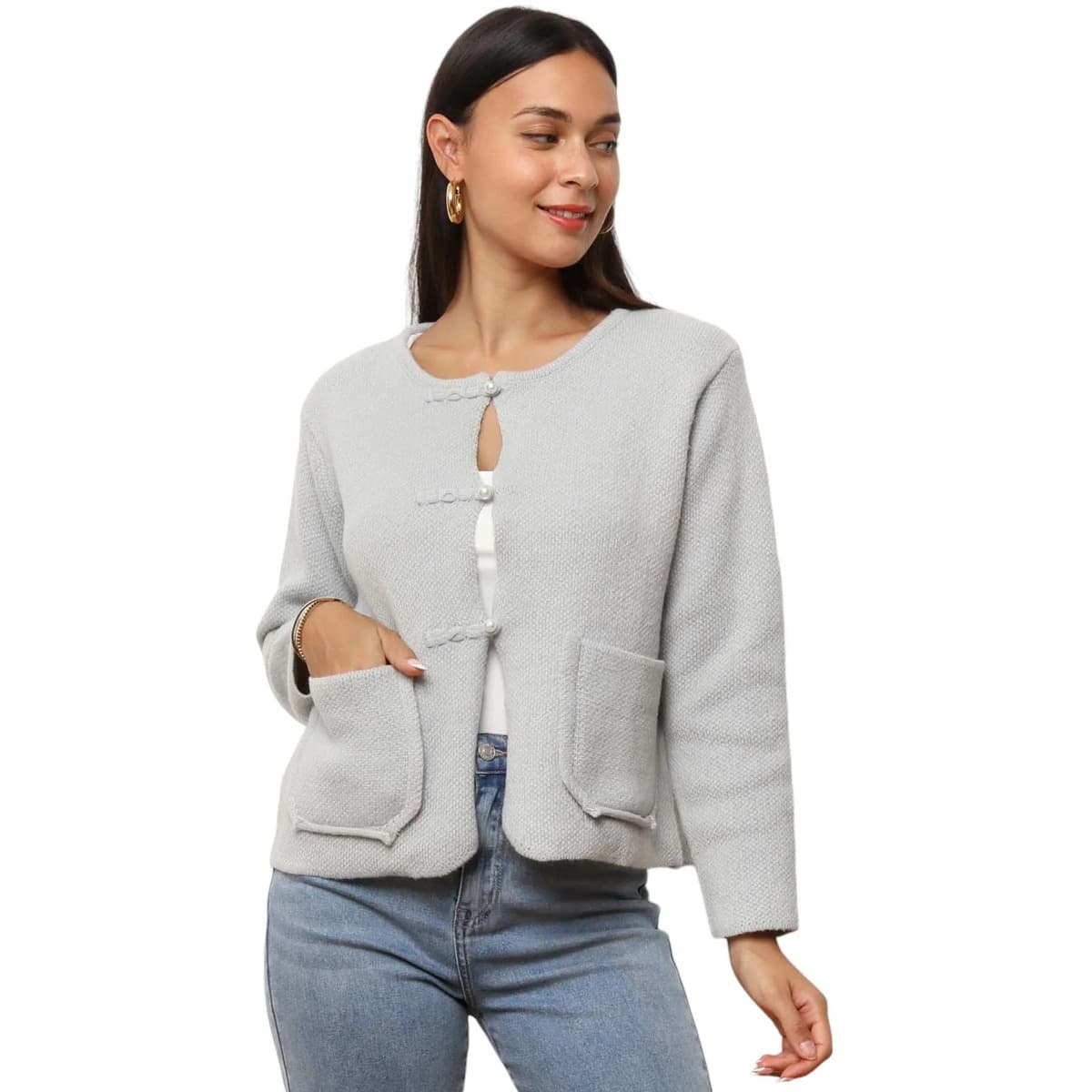 Women's Jackets La Modeuse Gray