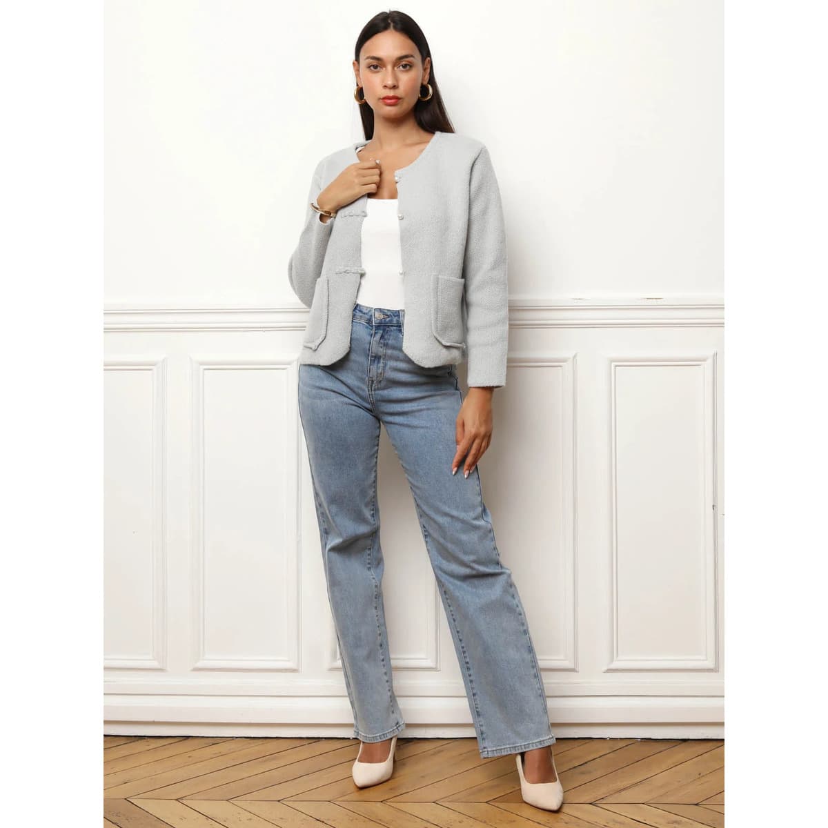 Women's Jackets La Modeuse Gray