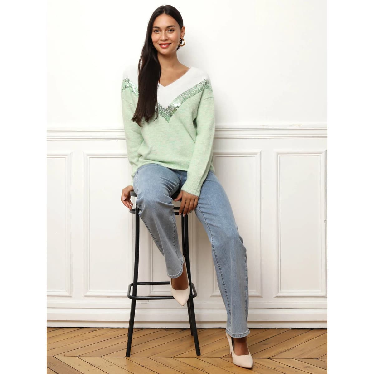 Women's Sweaters La Modeuse Green