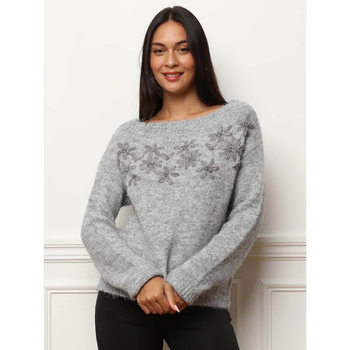 Women's Sweaters La Modeuse Gray
