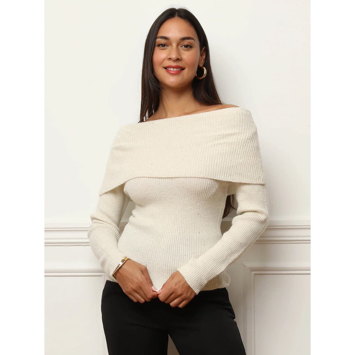 Women's Sweaters La Modeuse Beige