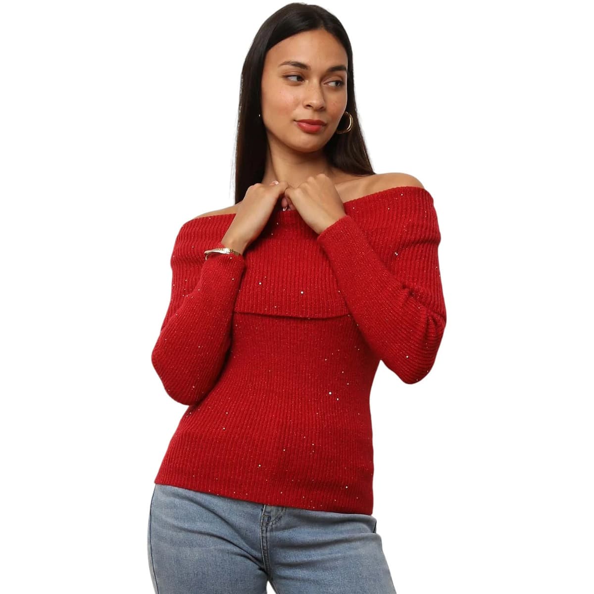 Women's Sweaters La Modeuse Red