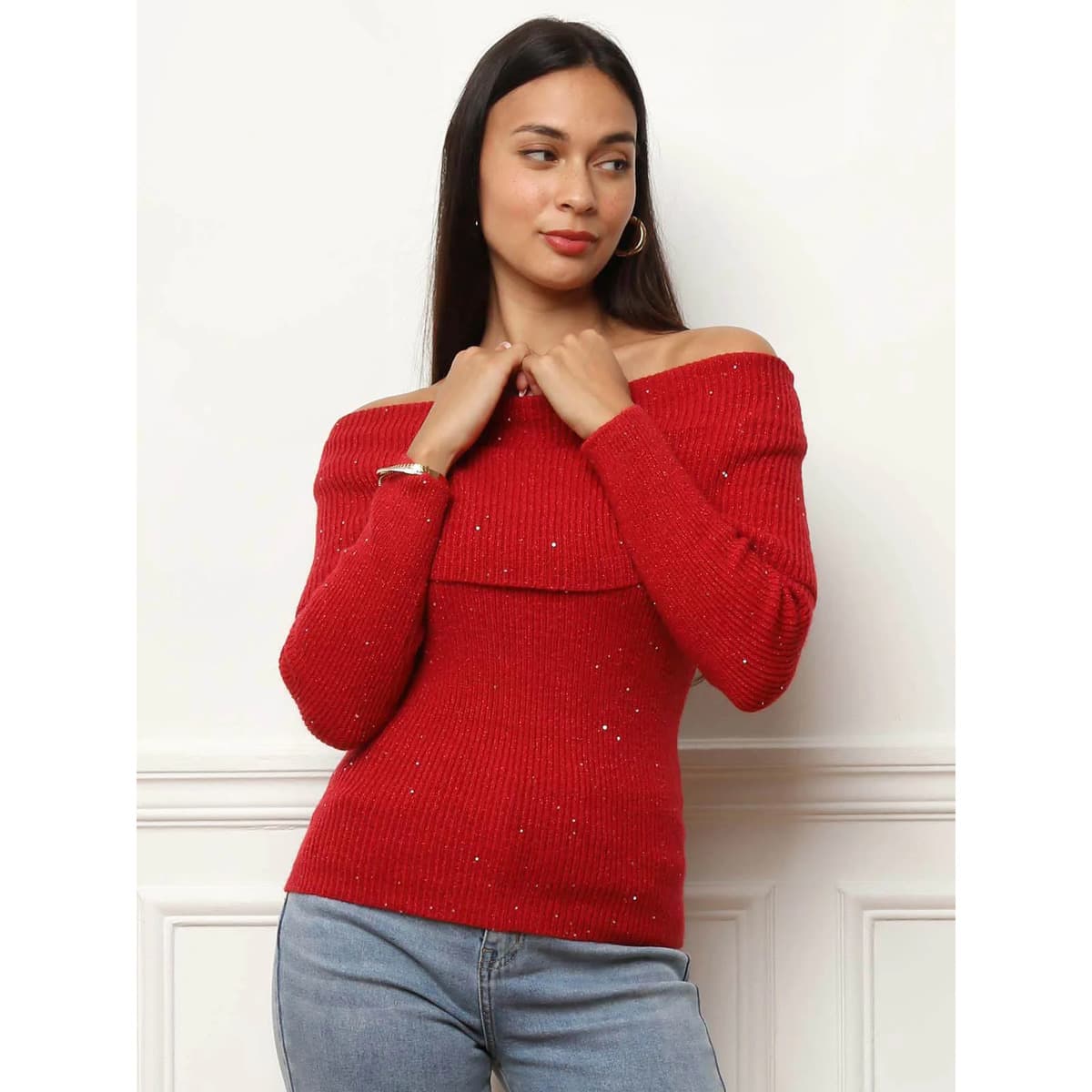 Women's Sweaters La Modeuse Red