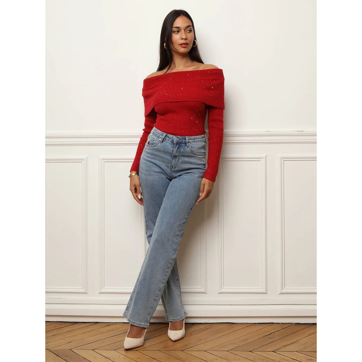 Women's Sweaters La Modeuse Red