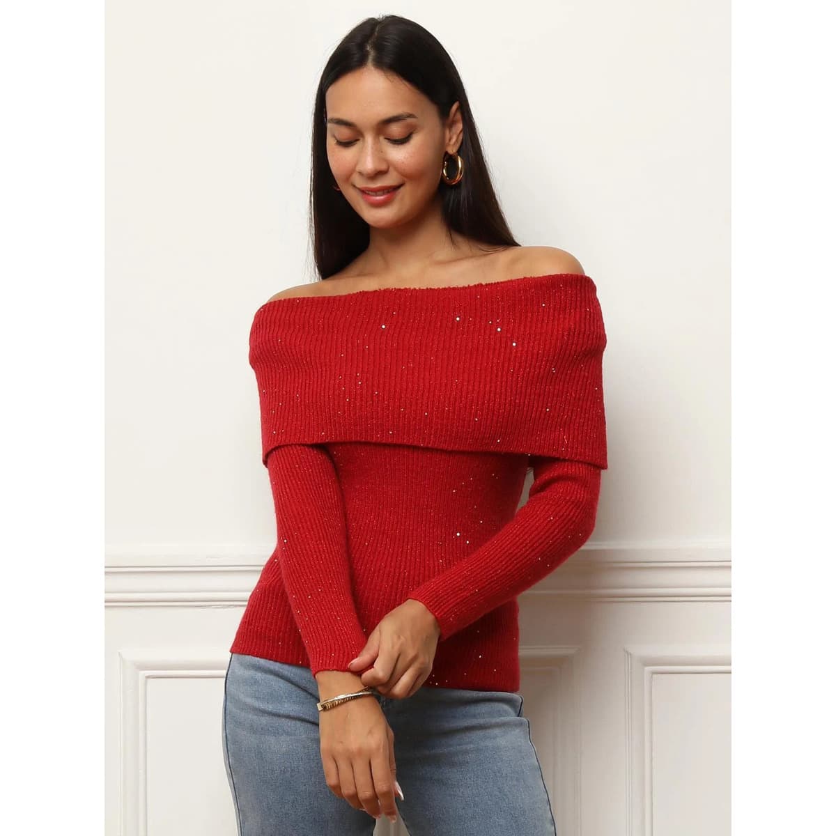 Women's Sweaters La Modeuse Red