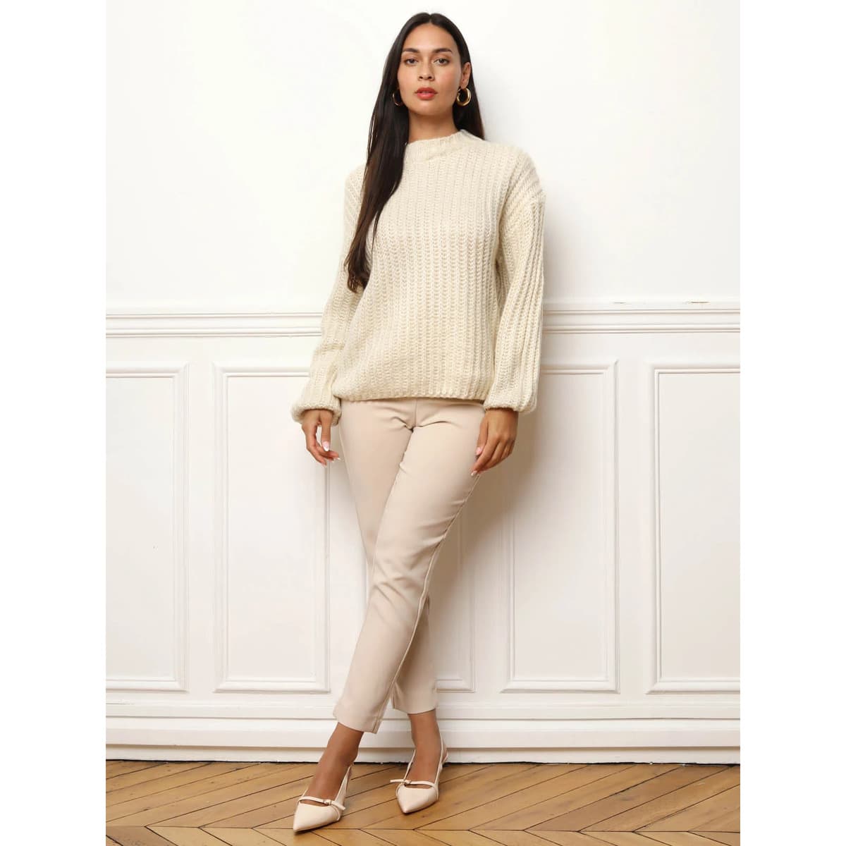 Women's Sweaters La Modeuse Beige