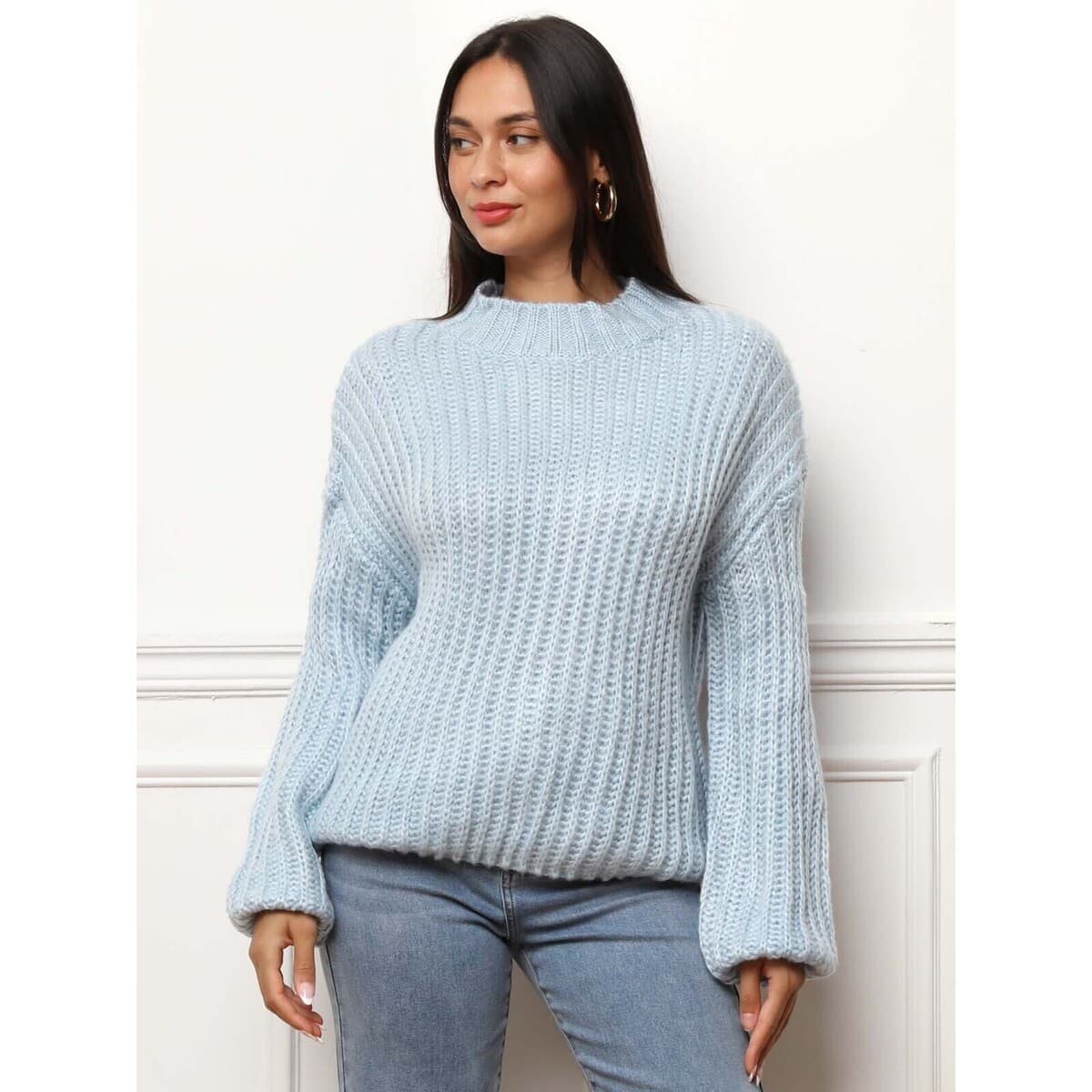 Women's Sweaters La Modeuse Blue
