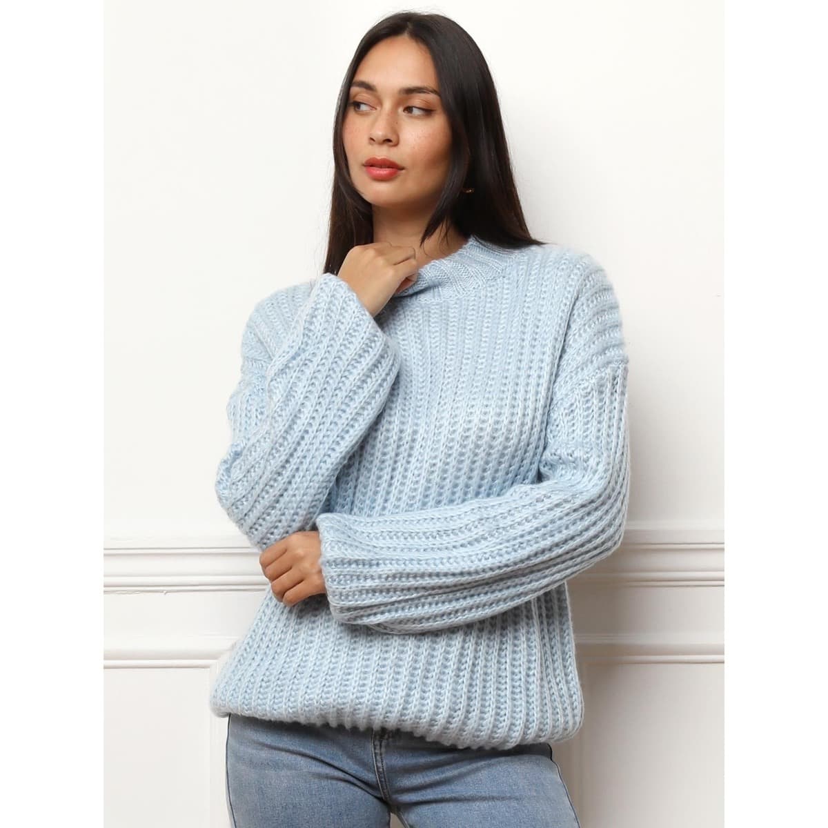 Women's Sweaters La Modeuse Blue