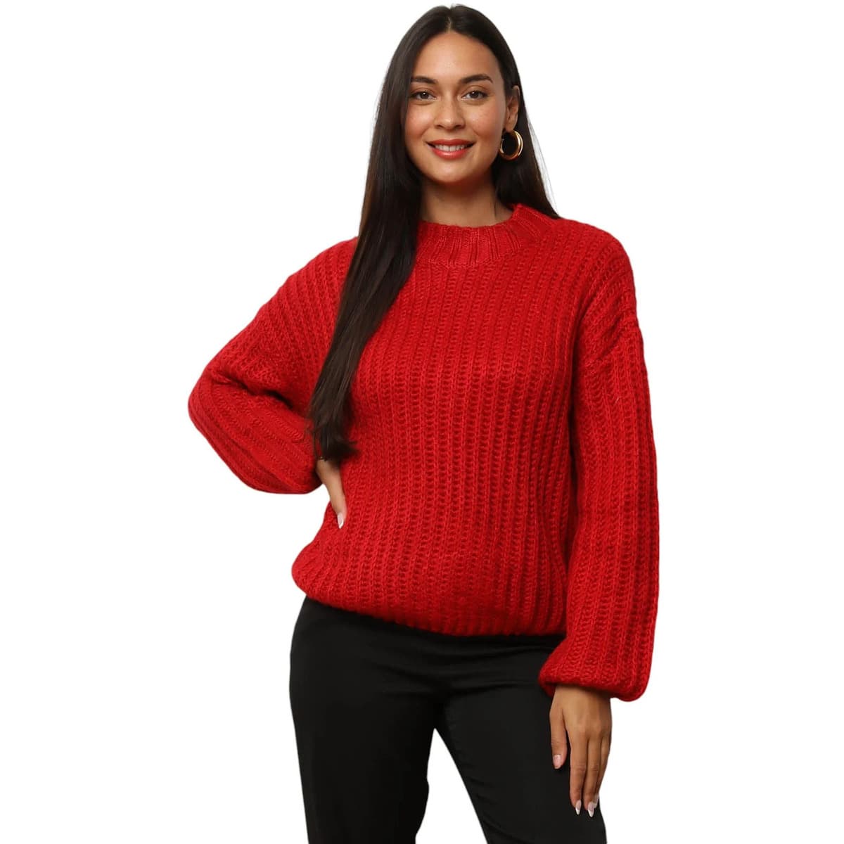 Women's Sweaters La Modeuse Red