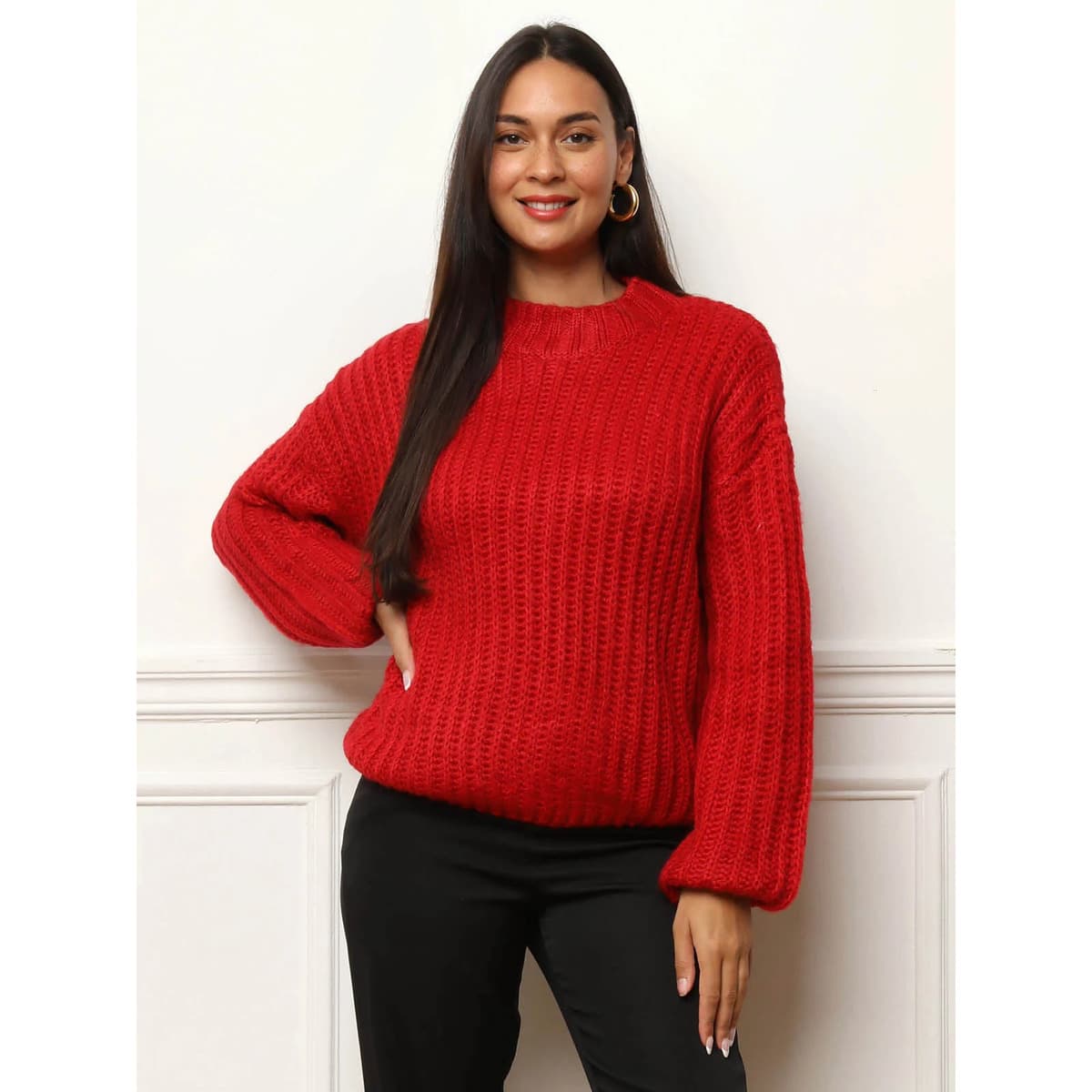 Women's Sweaters La Modeuse Red
