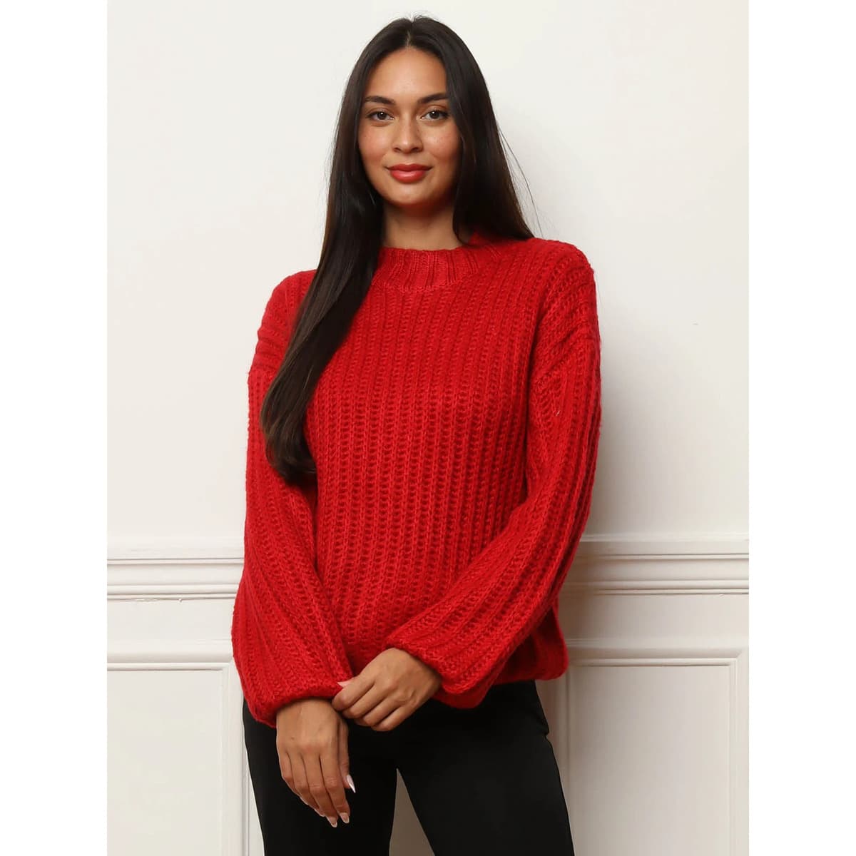 Women's Sweaters La Modeuse Red