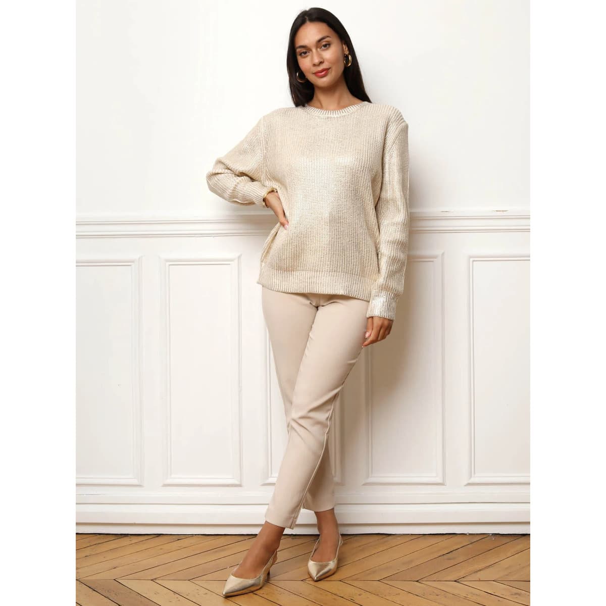 Women's Sweaters La Modeuse Beige