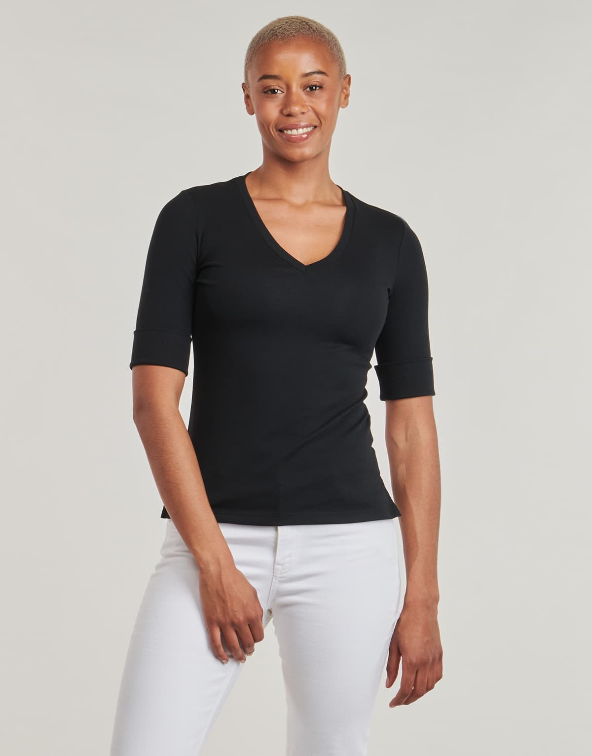 Women's T-Shirts Lauren Ralph Lauren Black