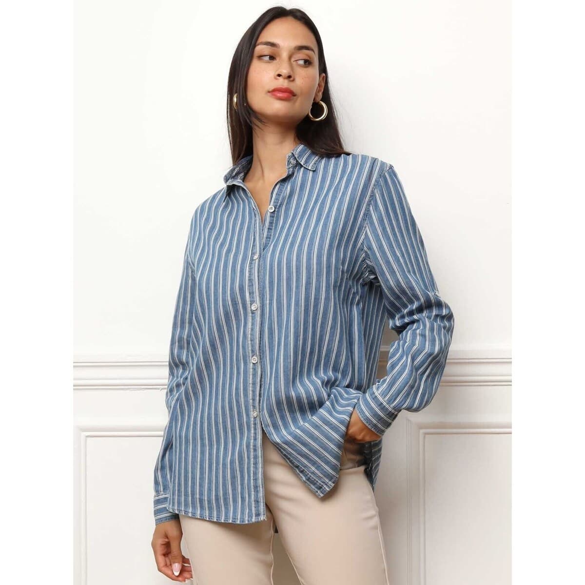 Women's Shirts La Modeuse Blue