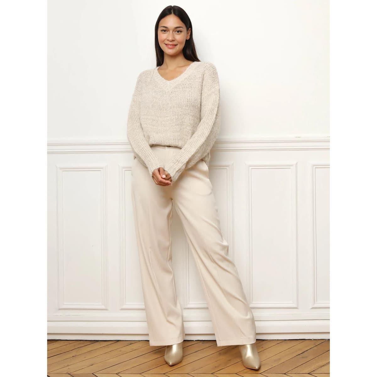 Women's Sweaters La Modeuse Beige