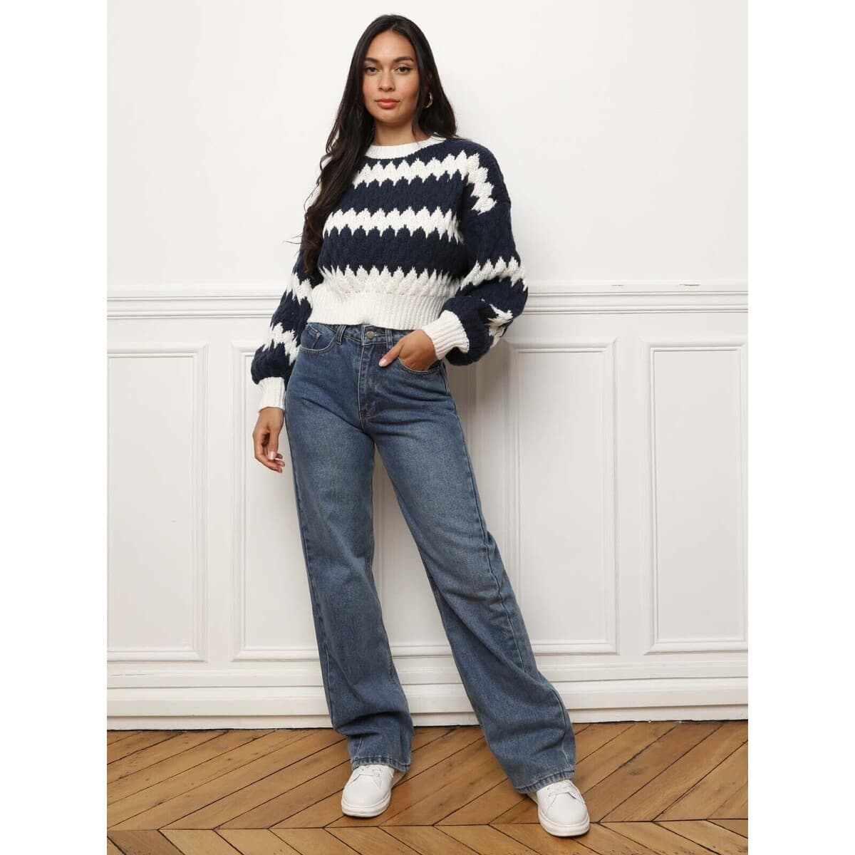 Women's Sweaters La Modeuse Blue