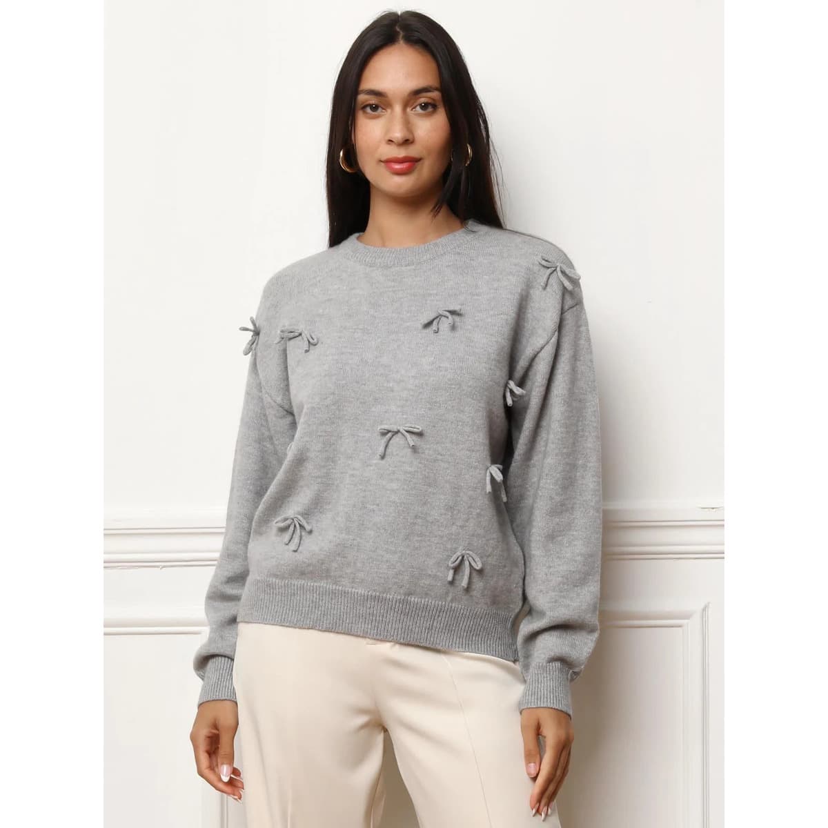Women's Sweaters La Modeuse Gray