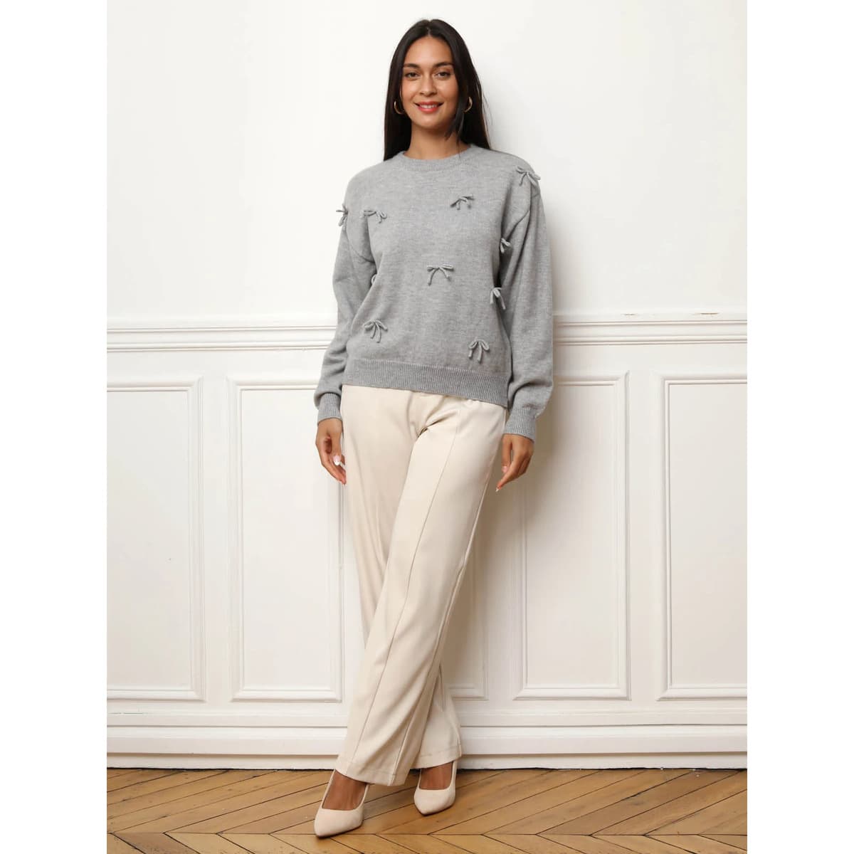 Women's Sweaters La Modeuse Gray