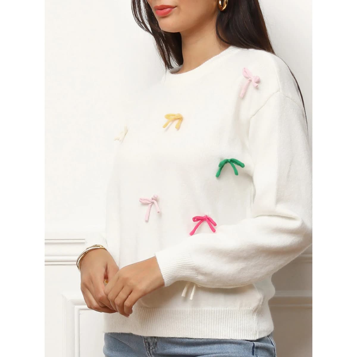 Women's Sweaters La Modeuse White