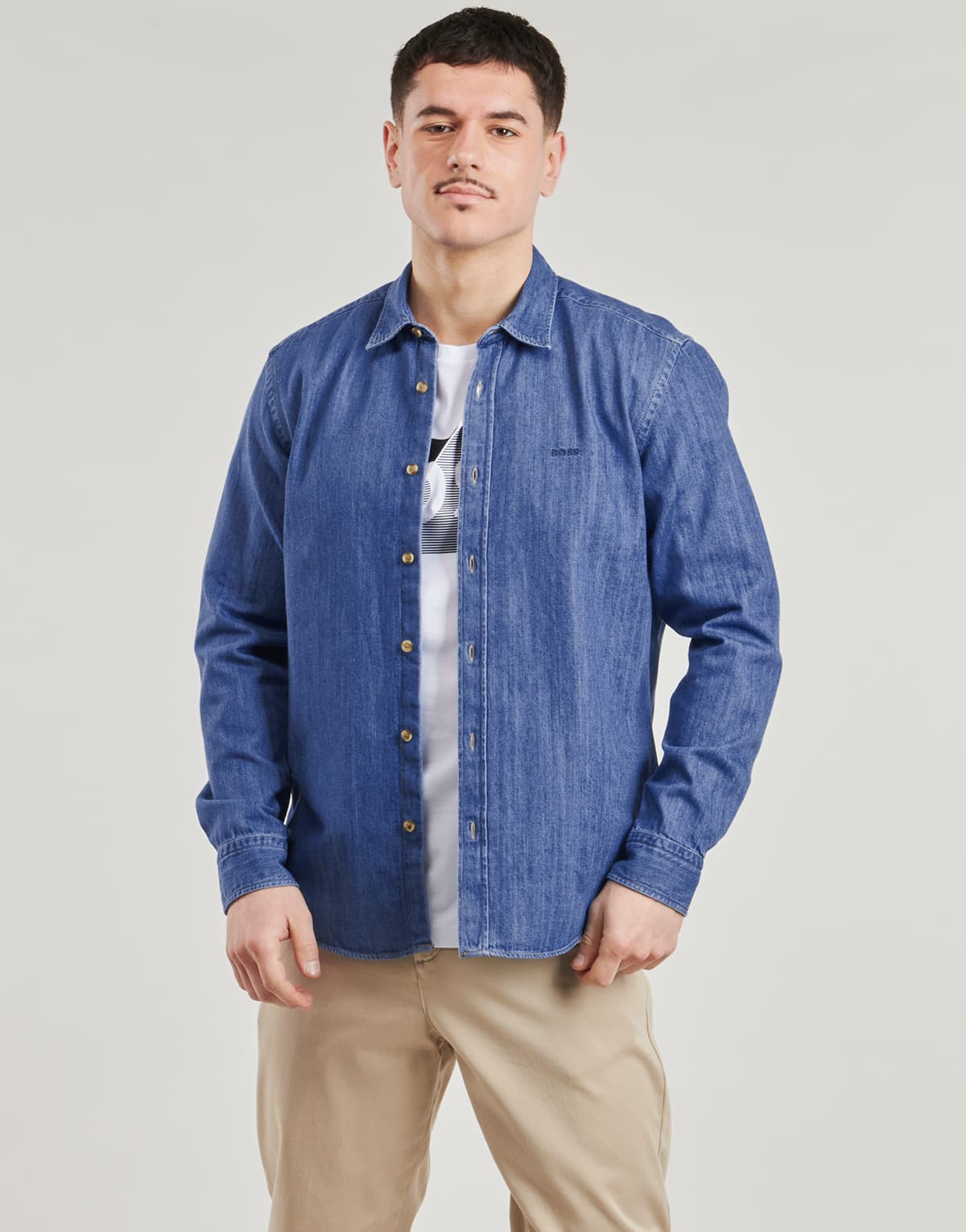 Men's Shirts BOSS Blue