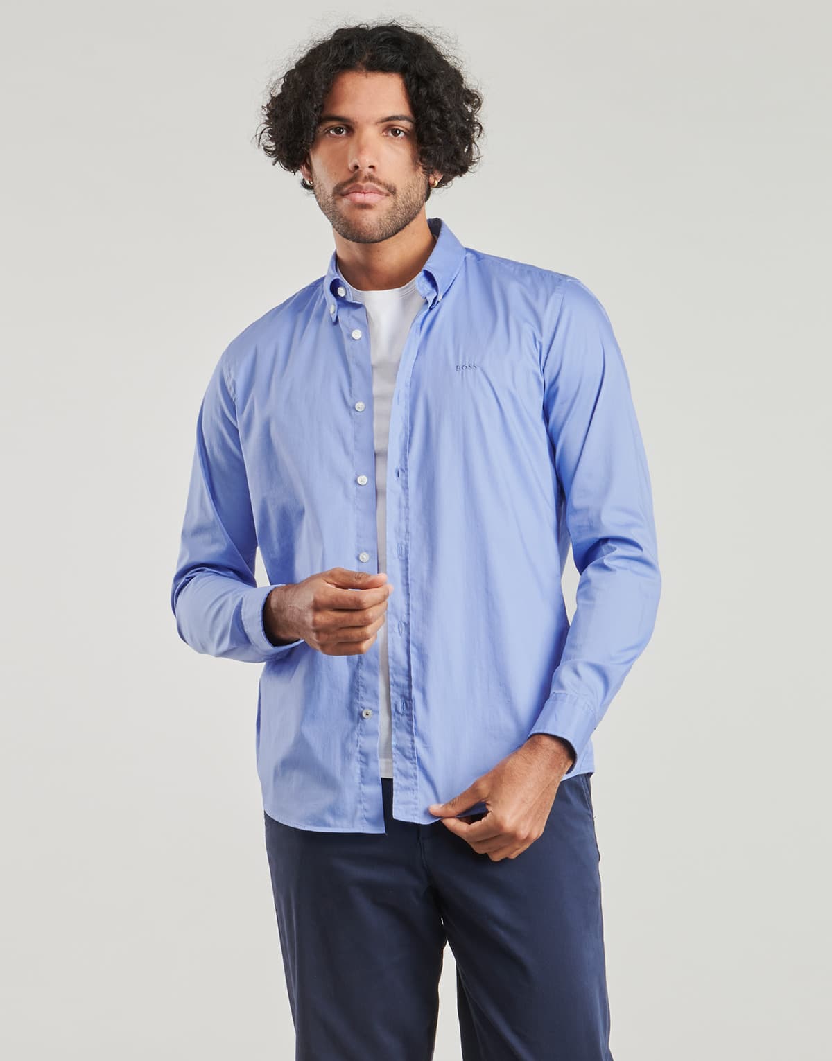 Men's Shirts BOSS Blue