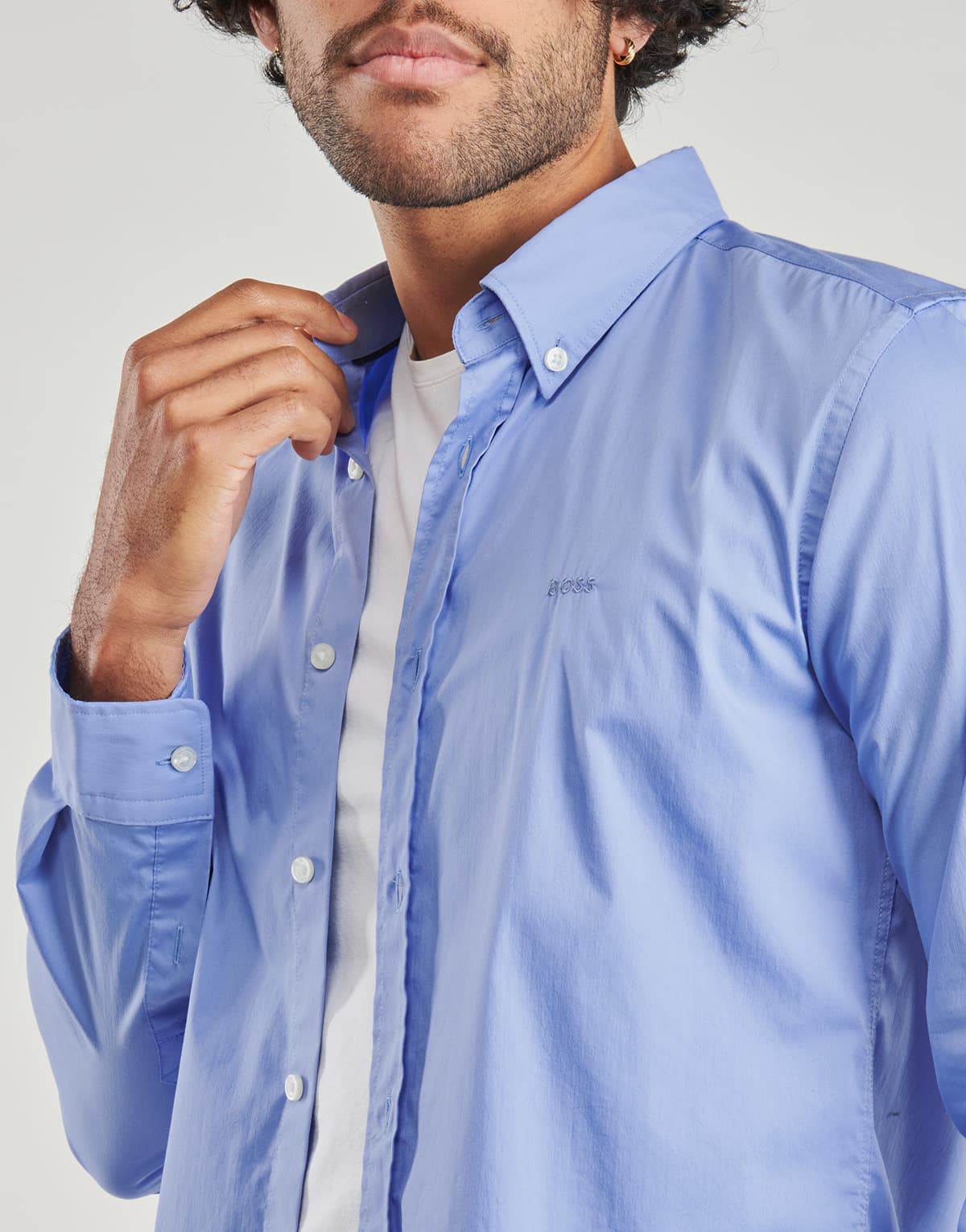 Men's Shirts BOSS Blue