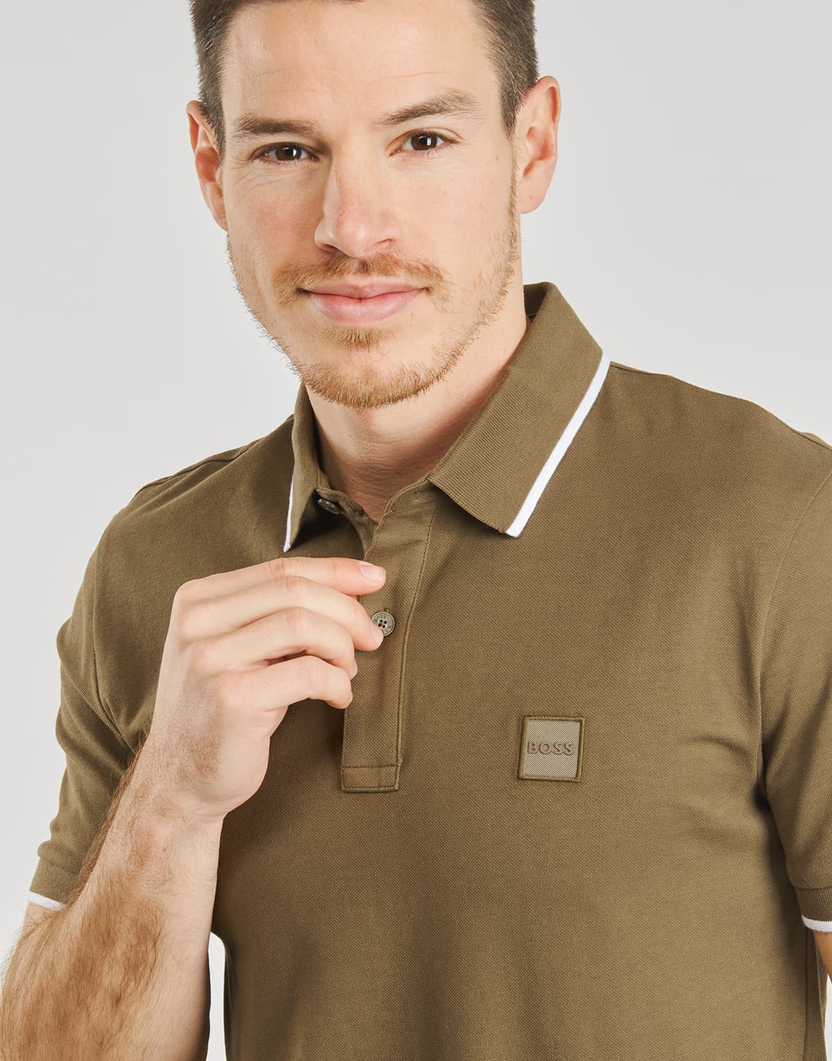 Men's Polo Shirts BOSS Khaki