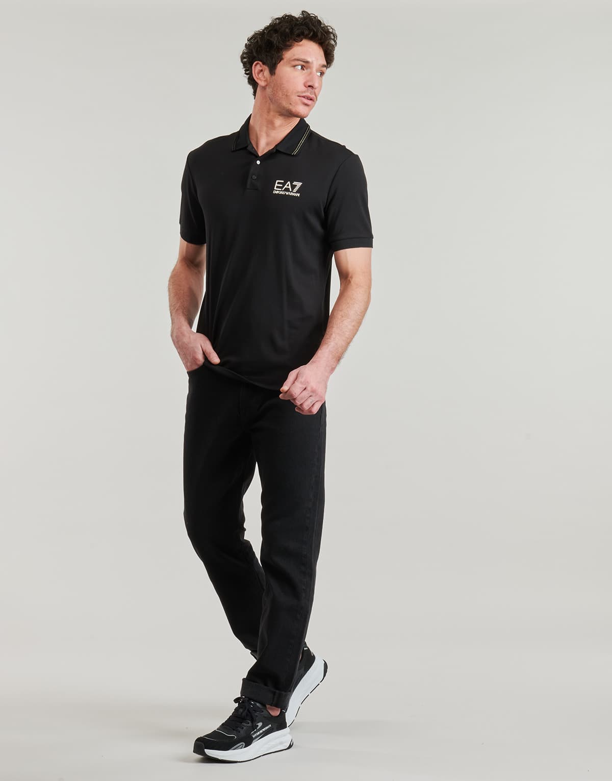 Men's Polo Shirts EA7 Black