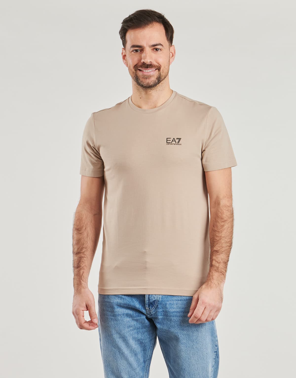 Men's T-Shirts EA7 Beige