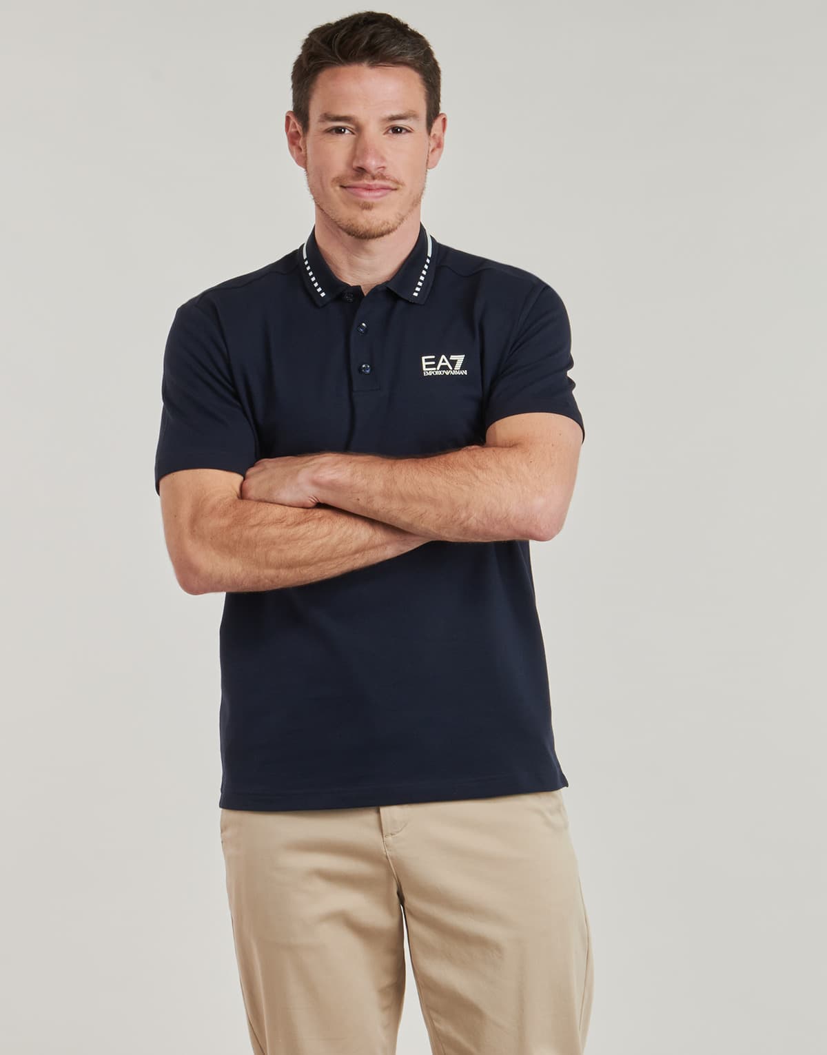 Men's Polo Shirts EA7 Blue