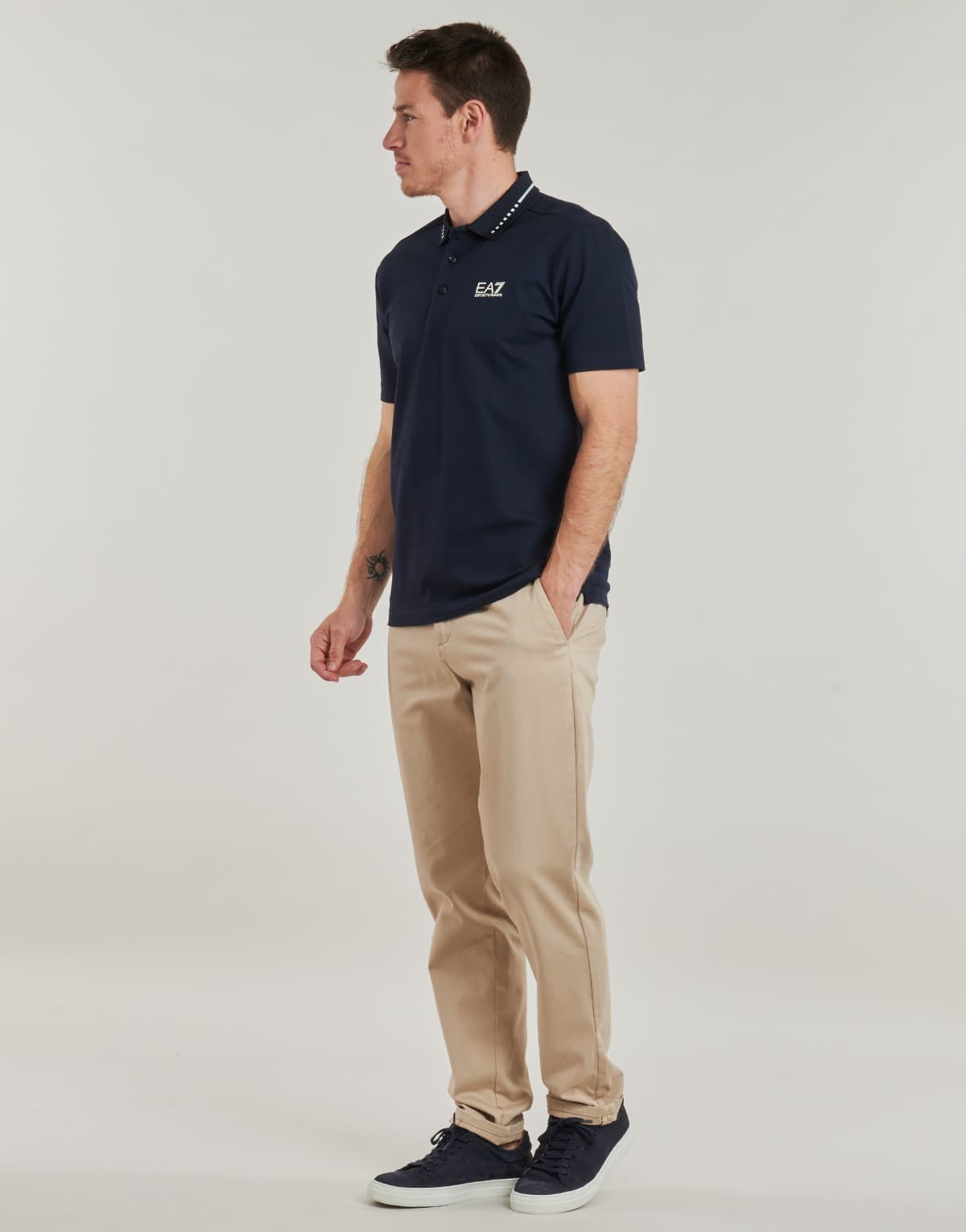 Men's Polo Shirts EA7 Blue