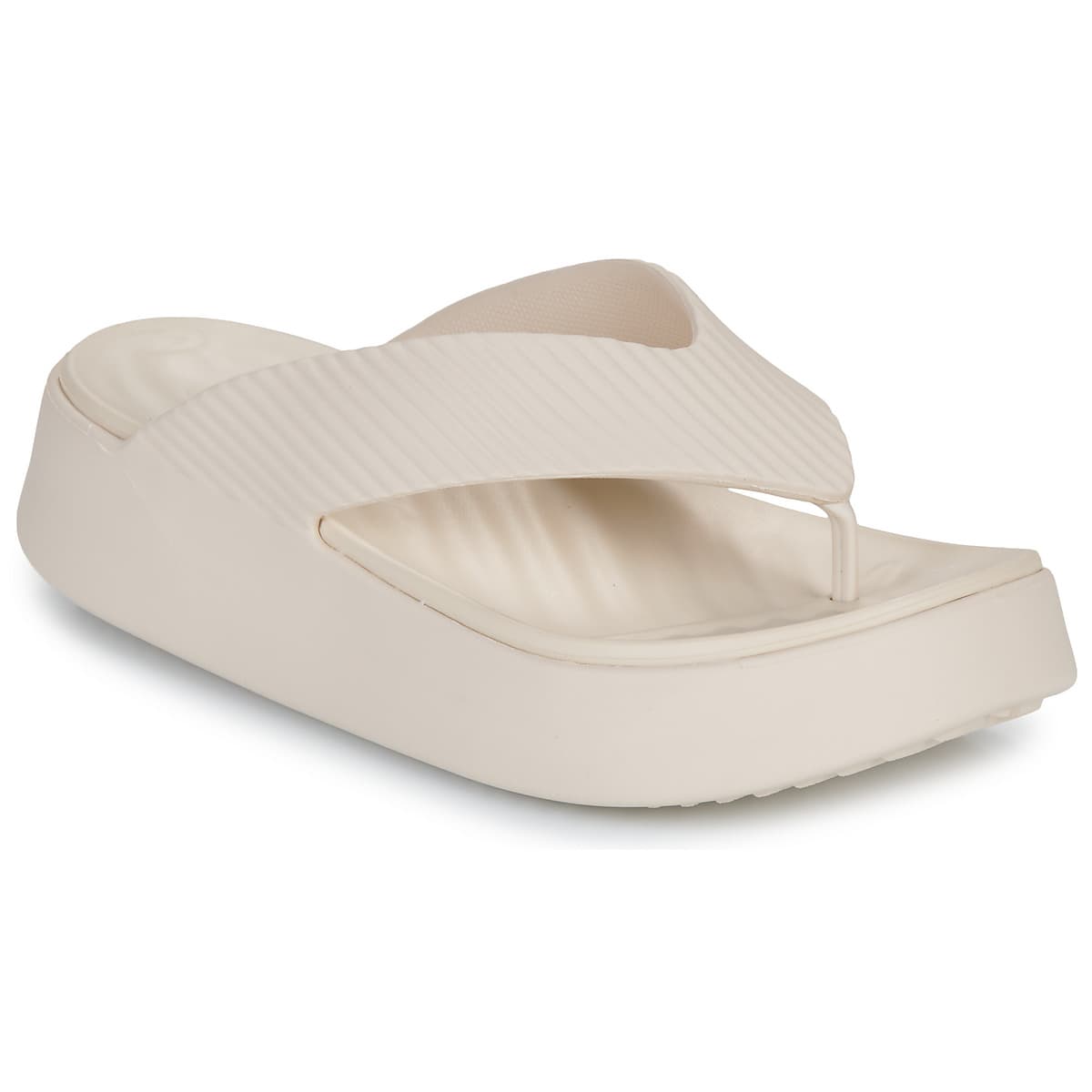 Women's Flip Flops Crocs Beige
