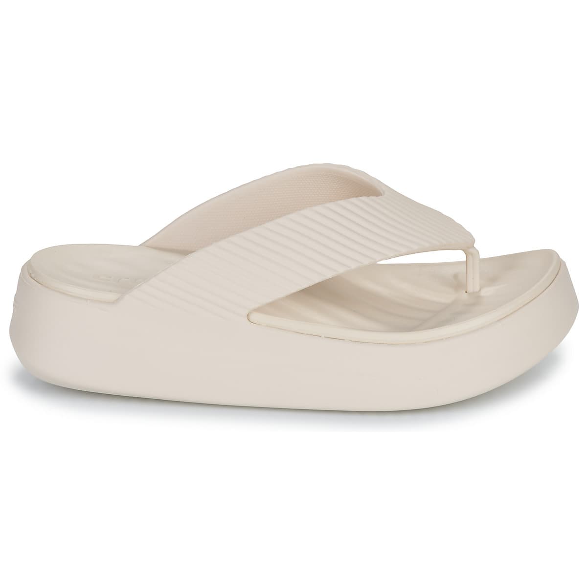 Women's Flip Flops Crocs Beige