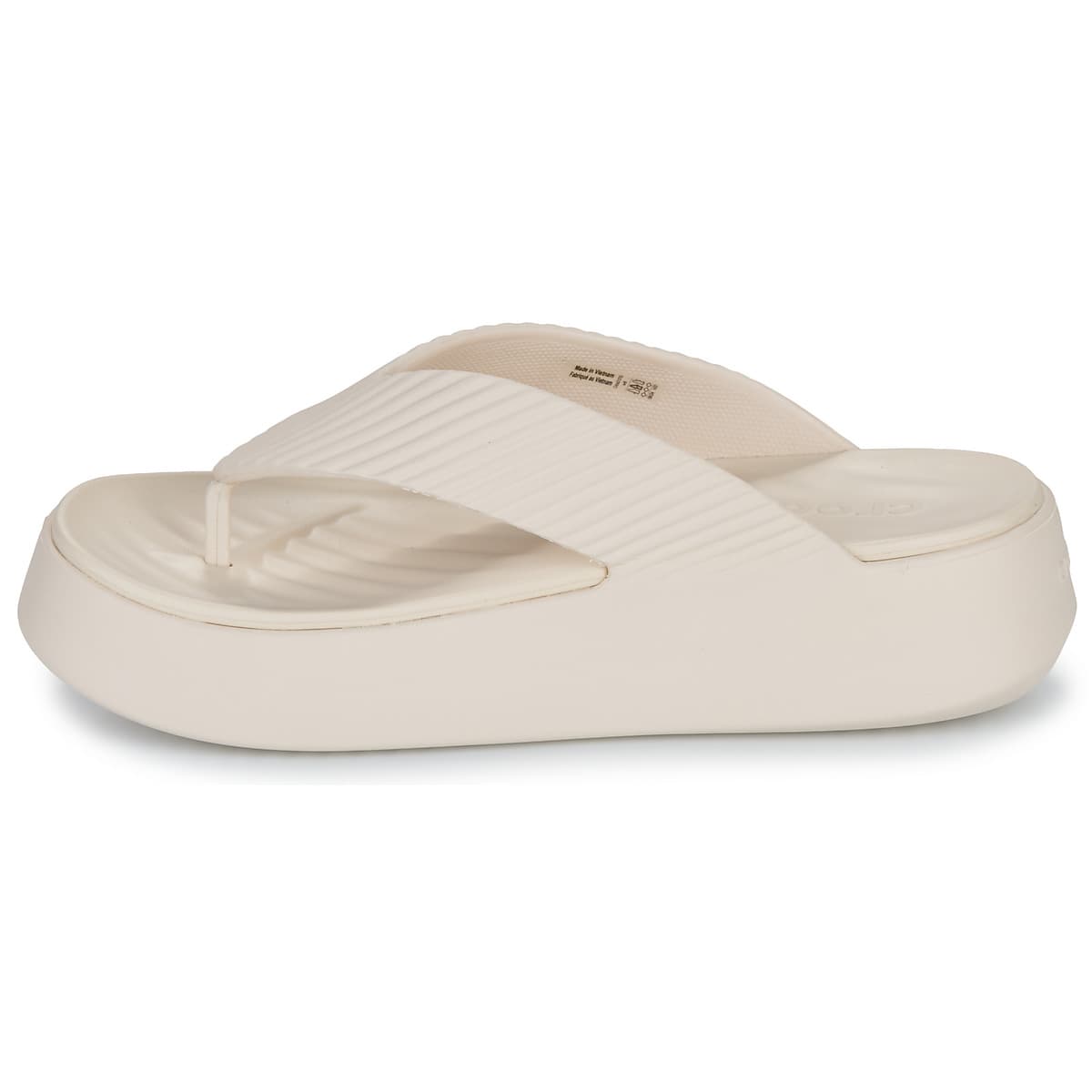 Women's Flip Flops Crocs Beige